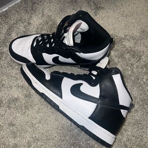 women’s nike panda dunks high